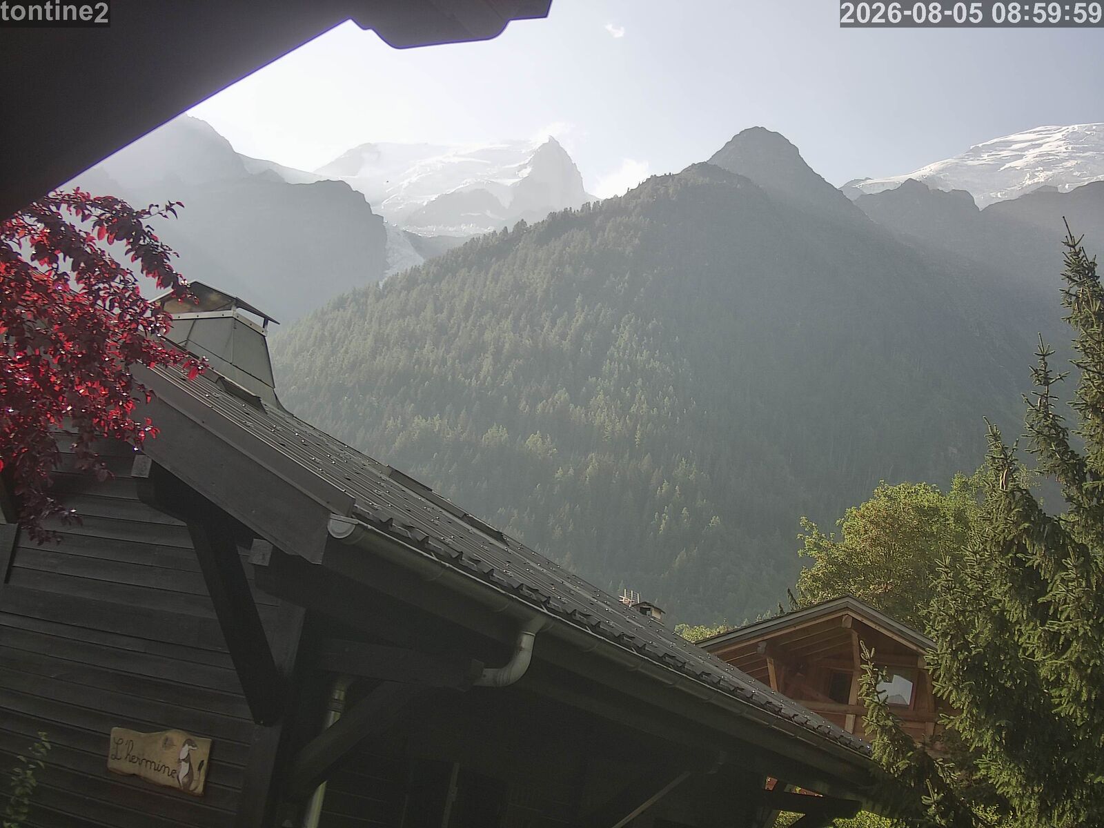 Live view from Chalet Tontine, Les Houches, France